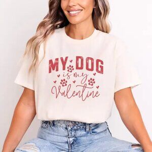 Cute Valentine Gift For Dog Lovers, Dog Valentine Tshirt